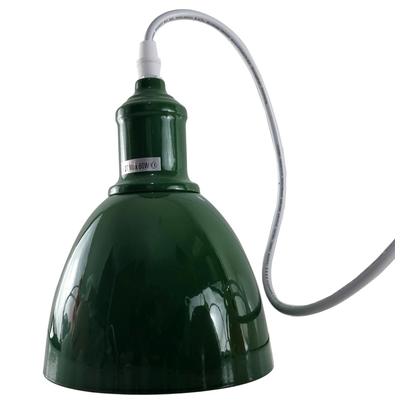 Modern Industrial Green Dome Pendant Light for Kitchen Island Bar Area