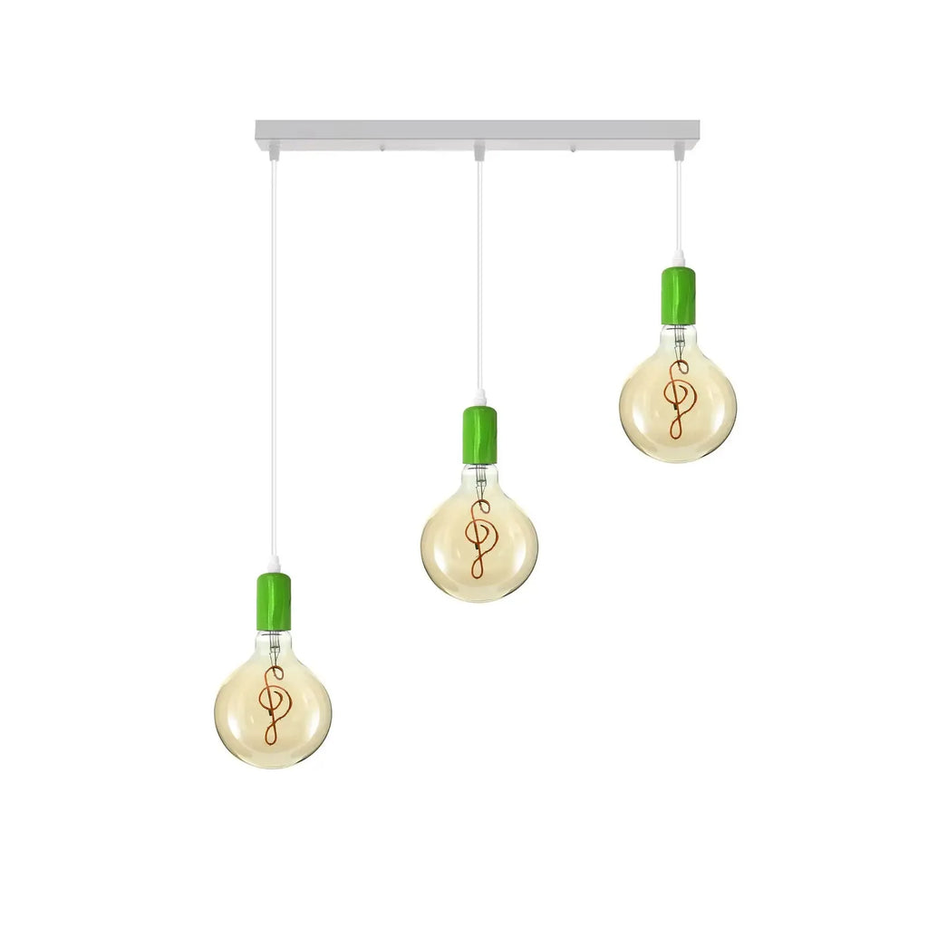 Modern 3-Light Adjustable E27 Ceiling Pendant Fixture for Kitchen Island Dining Room