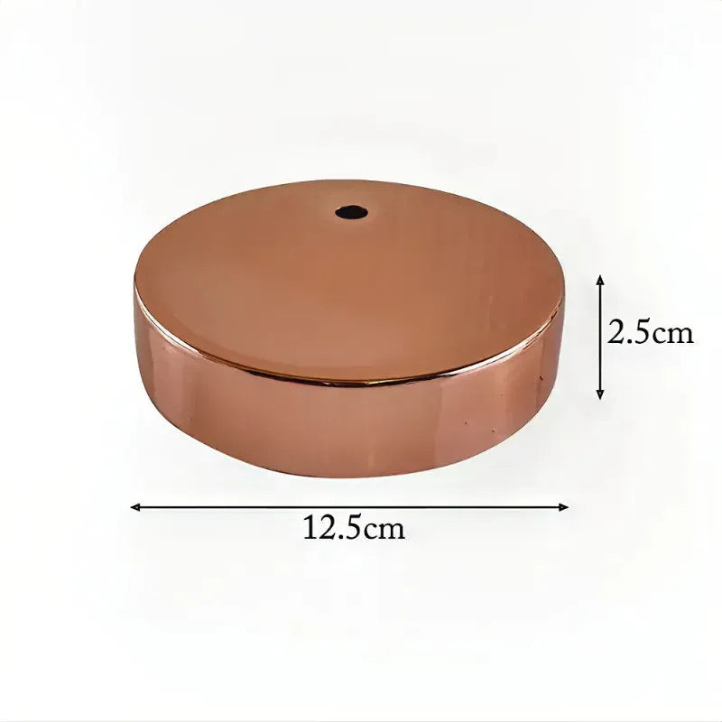 Modern Metal Ceiling Rose Cover, 5-Inch Round, Multiple Finishes