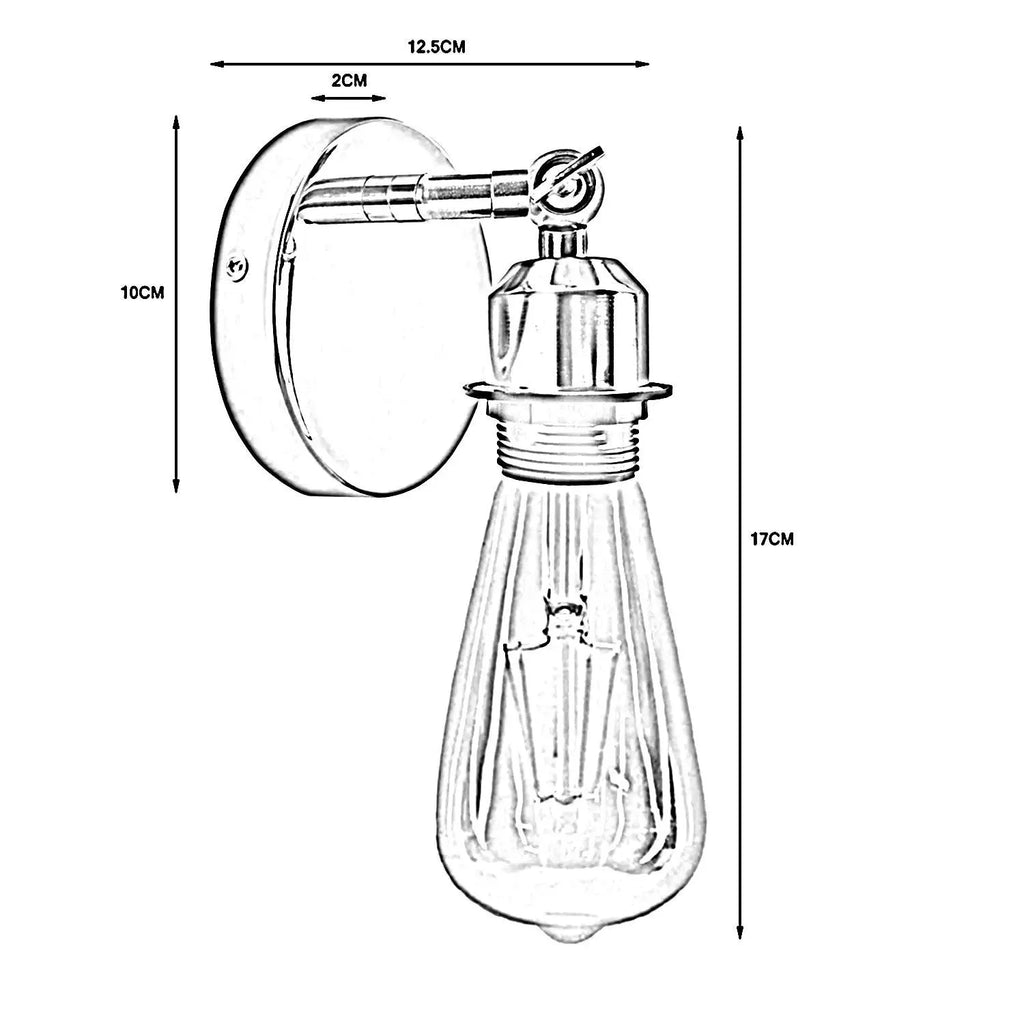 Retro Industrial Modern Adjustable E27 Wall Light~5824