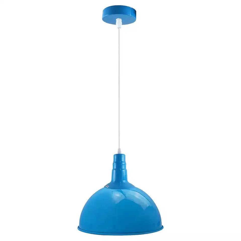 Modern Retro Dome Ceiling Pendant Light Kit E27 Holder, 1m Cable