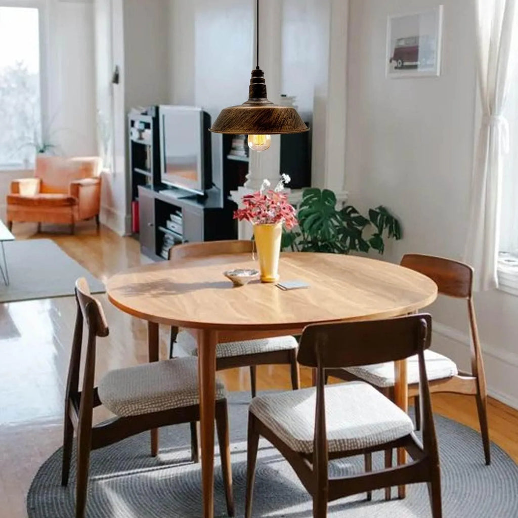 Vintage Style Metal Brushed Copper Ceiling Light Pendant Lamp~5831