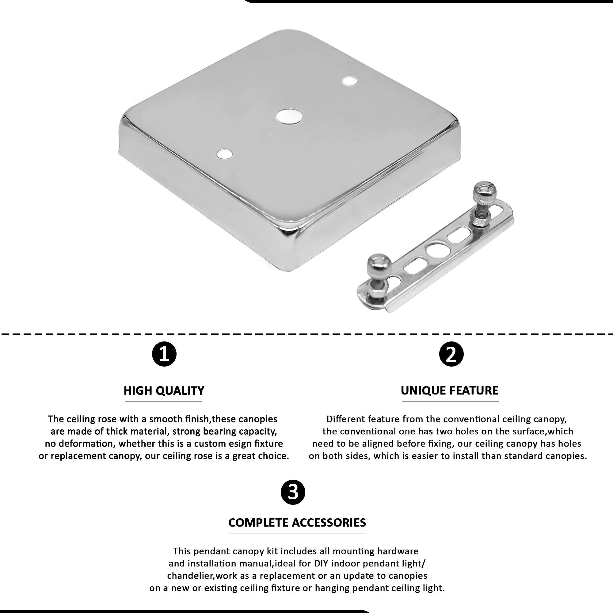 Multi Colour Metal Ceiling Rose Wall Mount ~5833