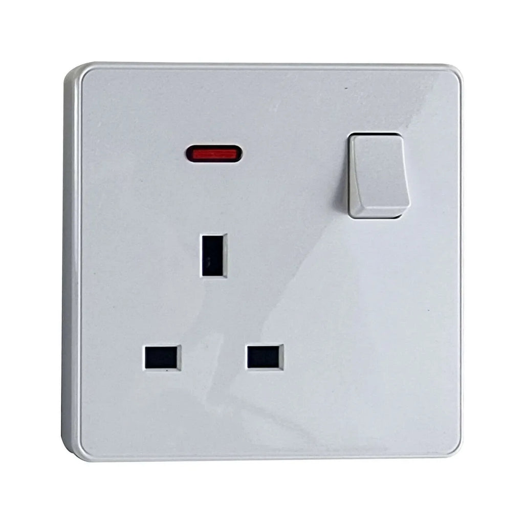 13Amp Single & Double wall plug socket with ON/OFF Switch LED Indicator~5833