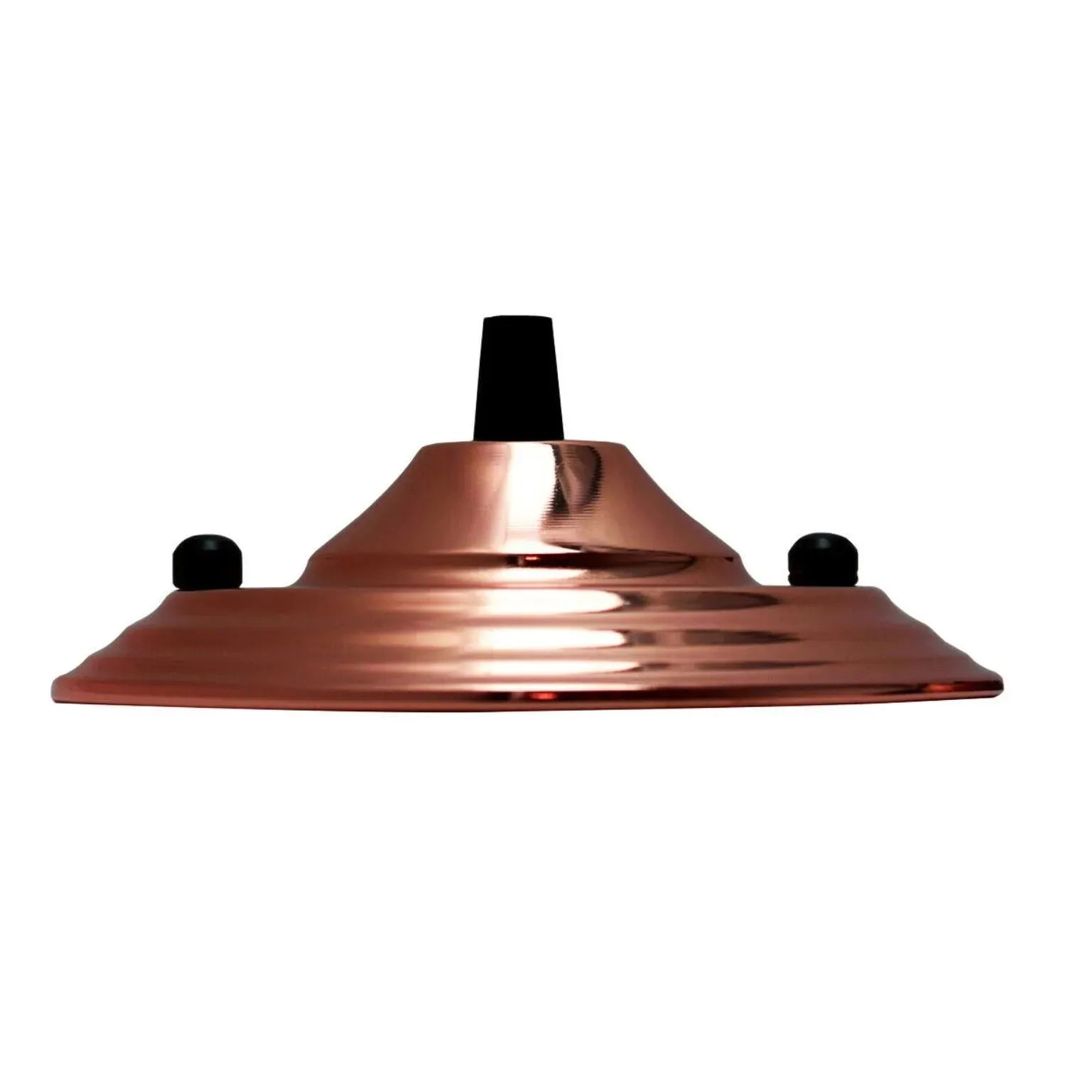 Modern Single Outlet Ceiling Rose with Hook, Easy Fit Metal Light