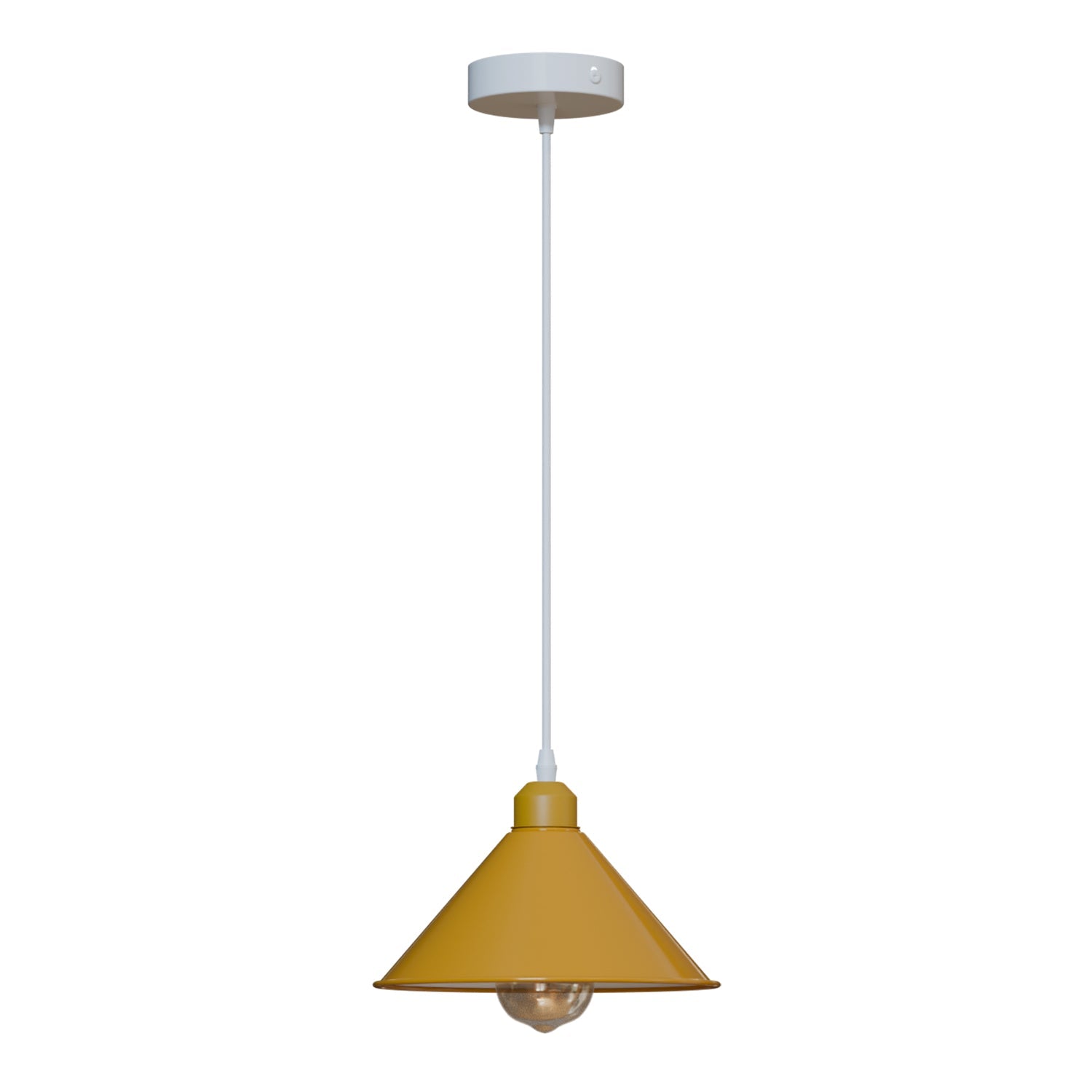 Nordic Industrial Metal Pendant Light for Kitchen Island E27 Base