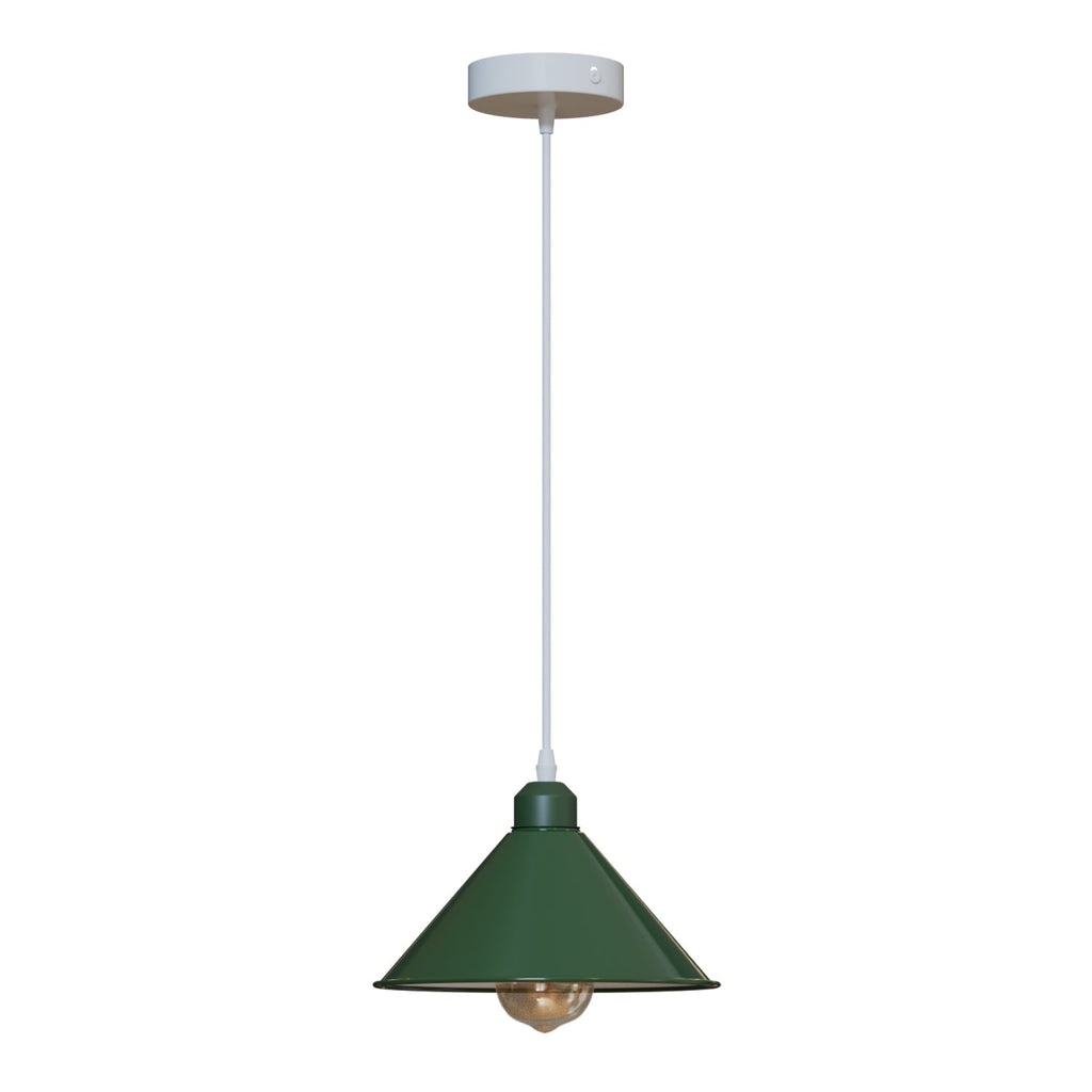 Nordic Industrial Metal Pendant Light for Kitchen Island E27 Base