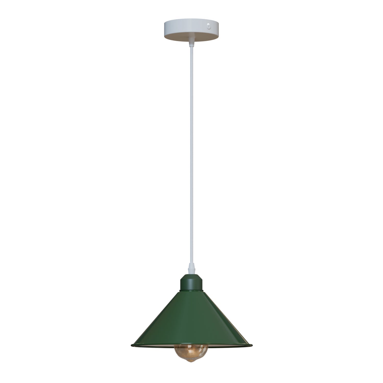 Nordic Industrial Metal Pendant Light for Kitchen Island E27 Base