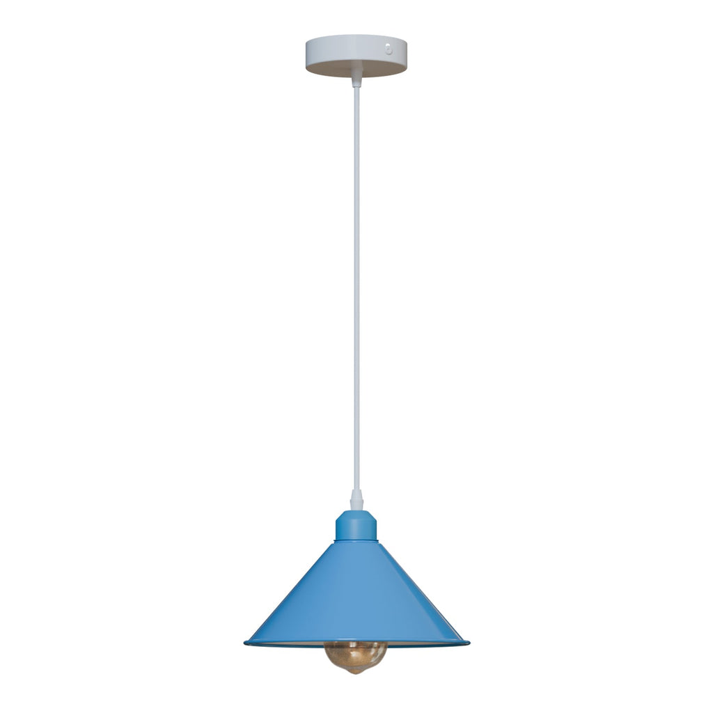 Nordic Industrial Metal Pendant Light for Kitchen Island E27 Base