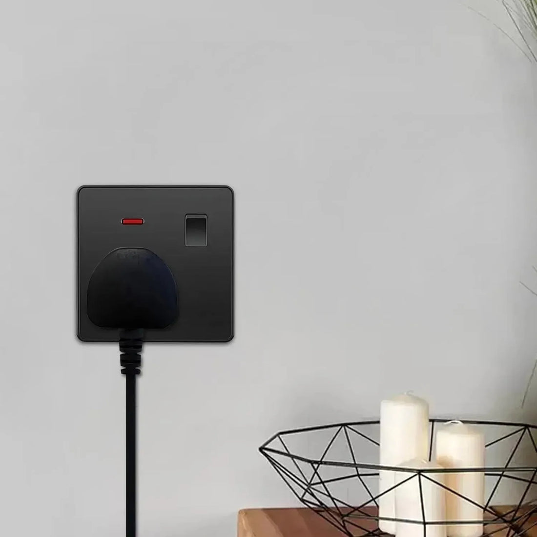 13Amp Single & Double wall plug socket with ON/OFF Switch LED Indicator~5783