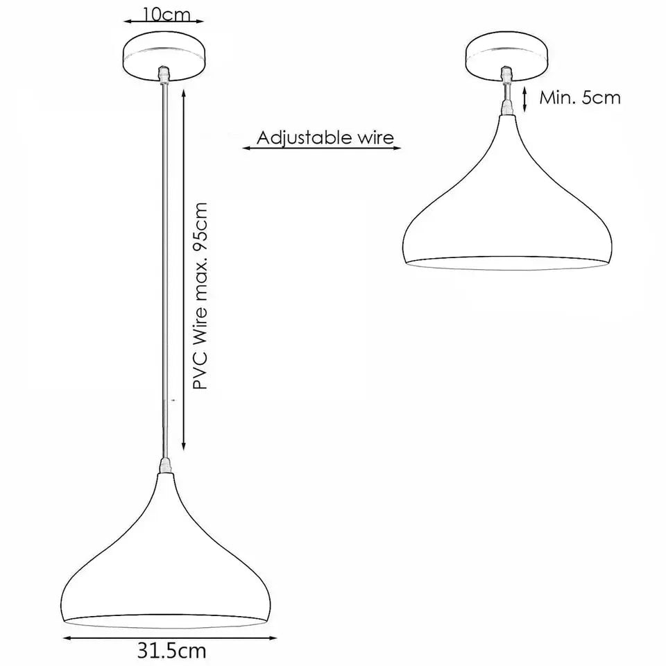 Industrial Pendant Lights  Retro Metal Ceiling Lamps~5867