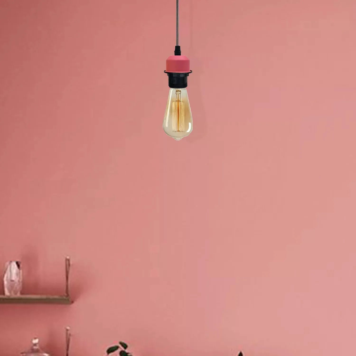 Vintage Industrial E27 Pendant Light Fitting Kit with Adjustable Cord