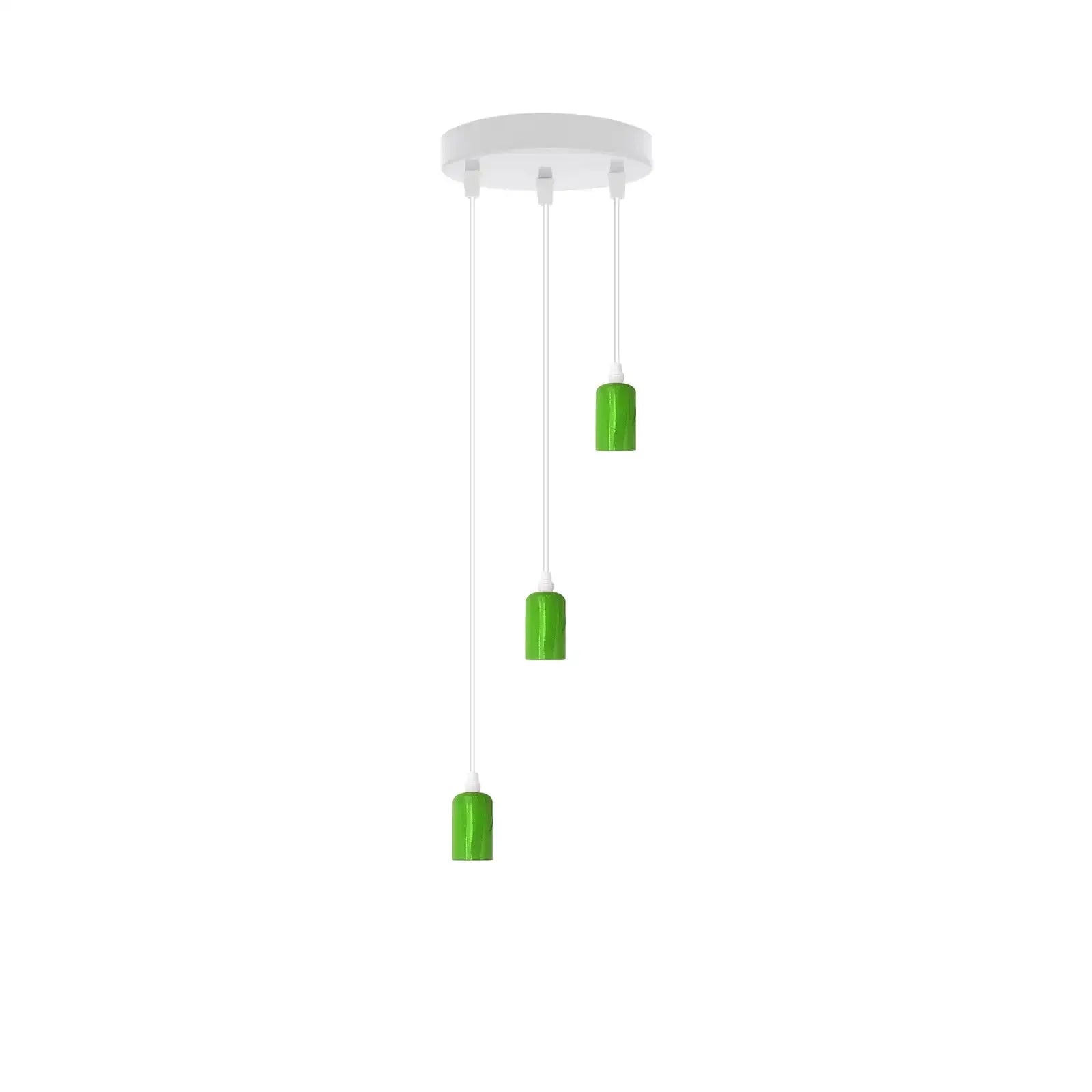 E27 Pendant Light Fitting Kit 3 Light Ceiling Light Flex  ~5881