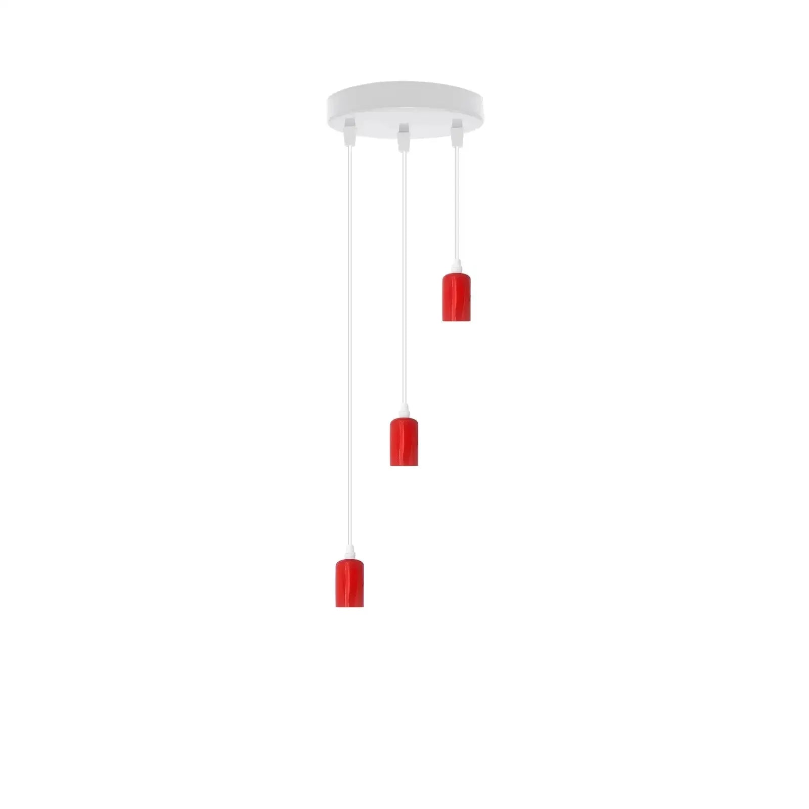 E27 Pendant Light Fitting Kit 3 Light Ceiling Light Flex  ~5881