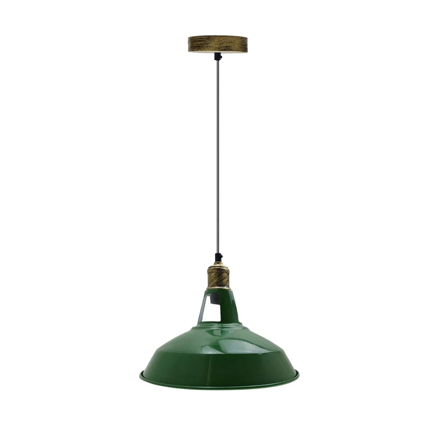 Modern Industrial Barn Shade Pendant Light Fixture for Kitchen Dining Room