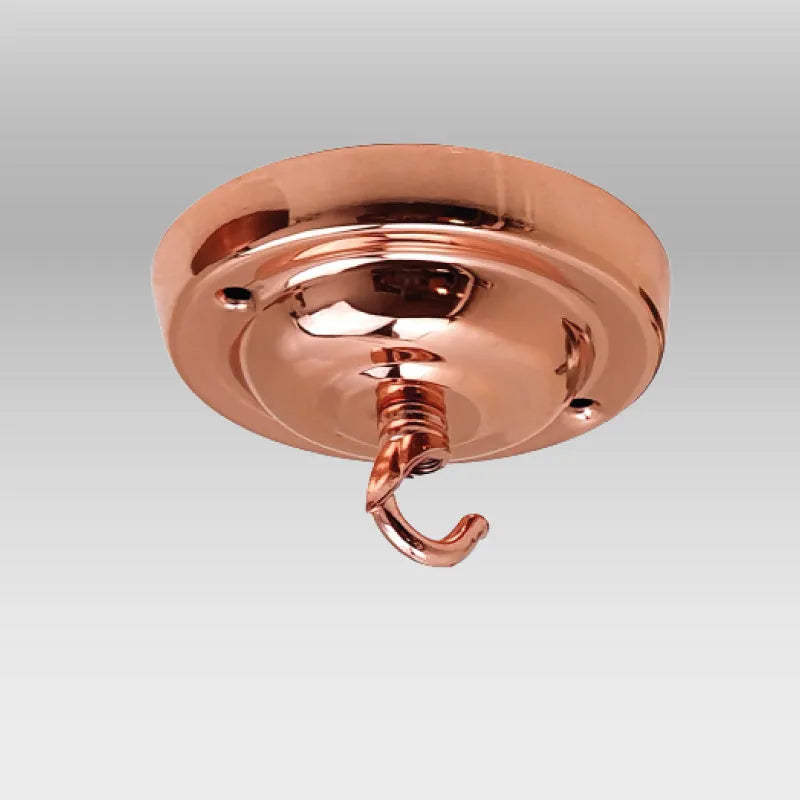 Vintage Metal Single Outlet Ceiling Rose Hook for Chandelier Lights