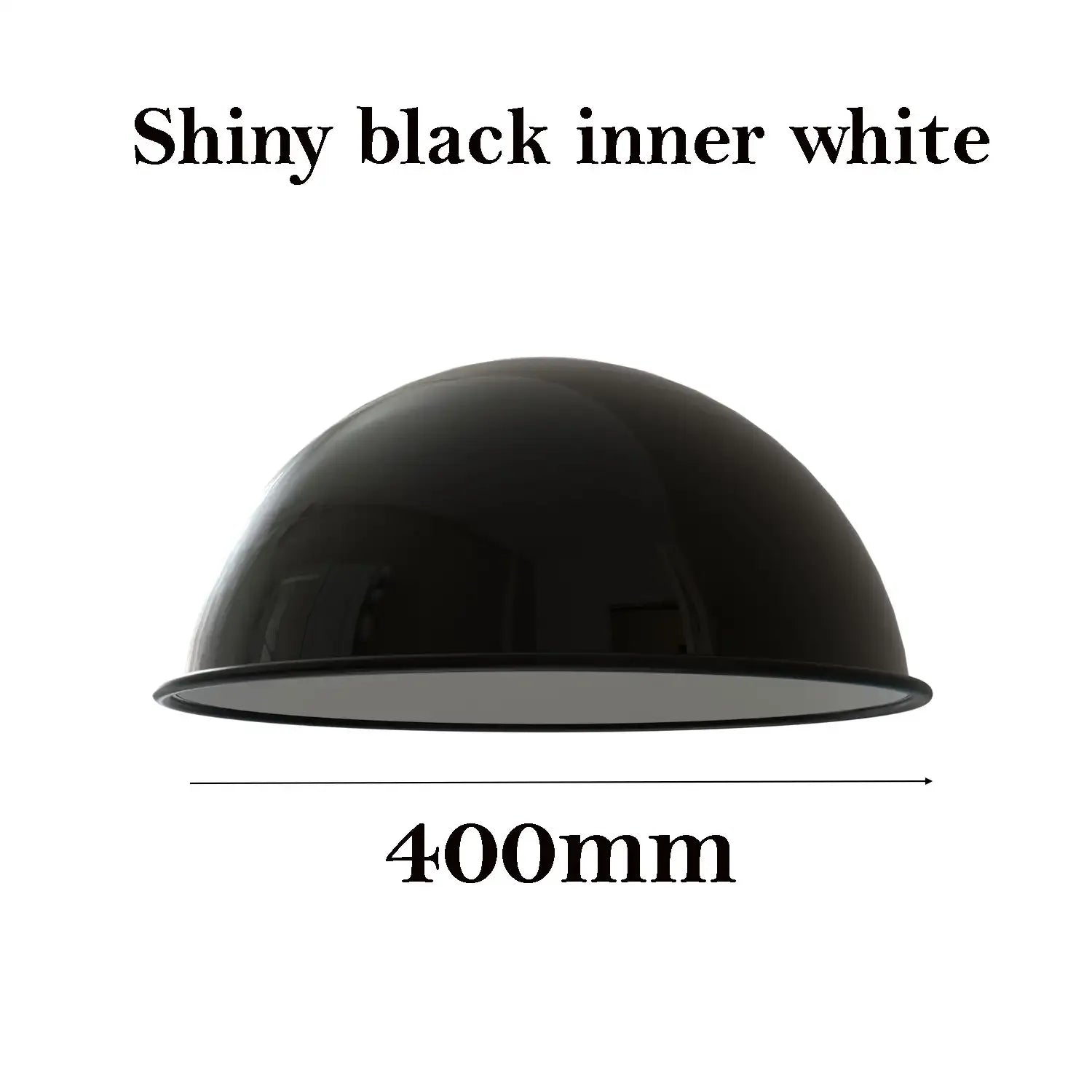 Modern Easy-Fit Metal Dome Pendant Lamp Shade for Ceiling Lights