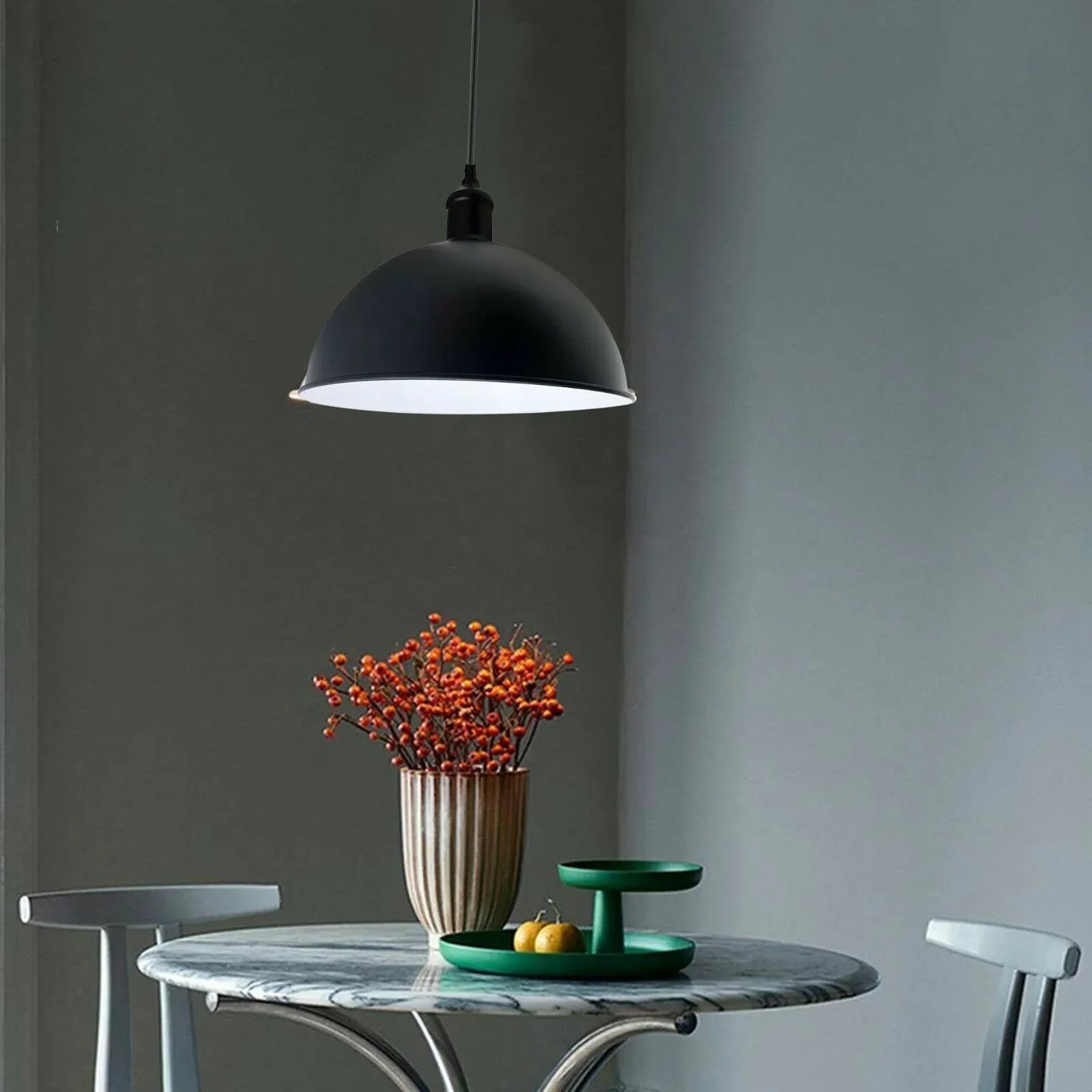 Modern 16 Inch Metal Dome Lamp Shade for Ceiling Lights