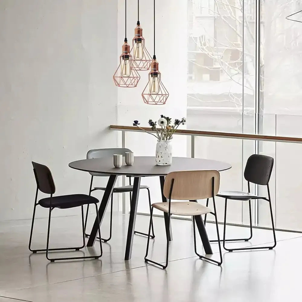 Vintage Retro 3 Way Diamond Cage Pendant Ceiling Light~5937