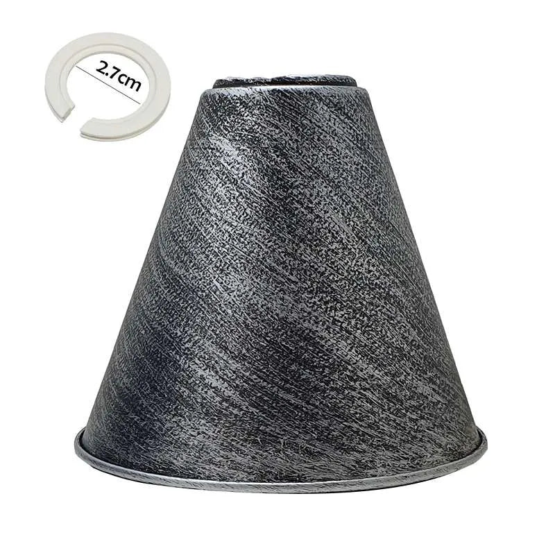 Classic Metal Cone Easy Fit Pendant Light Shade for E27/B22 Sockets