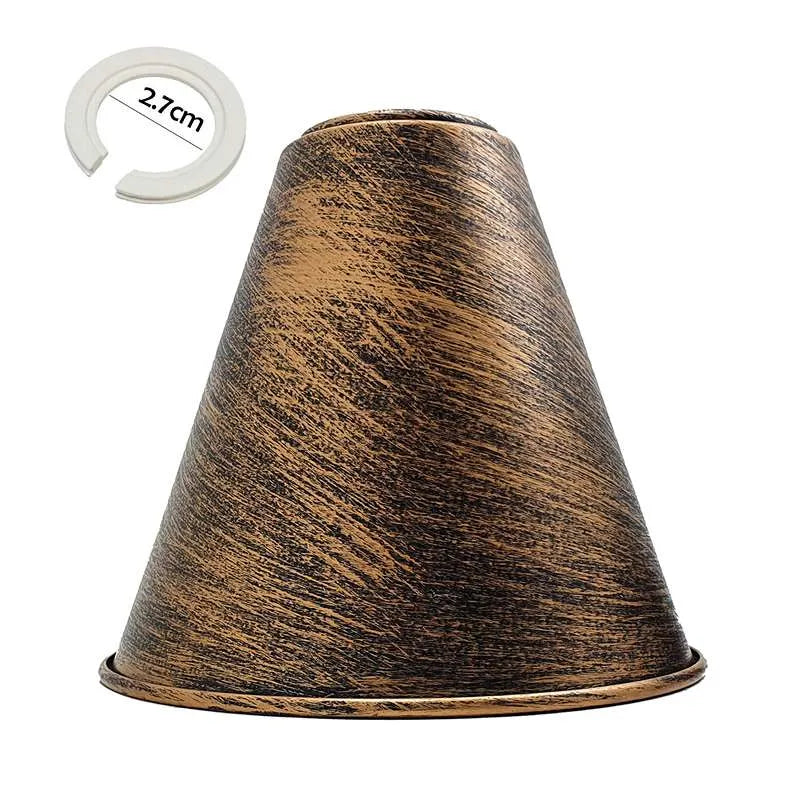 Classic Metal Cone Easy Fit Pendant Light Shade for E27/B22 Sockets