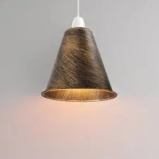 Retro Industrial Metal Cone Light Shade 7 Inch Easy Fit