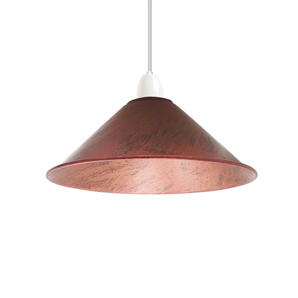 Vintage Industrial Metal Cone Easy Fit Pendant Ceiling Lamp Shade