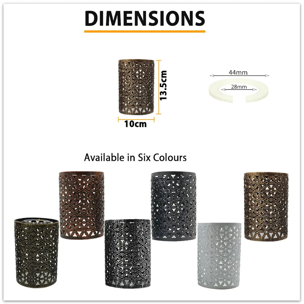 Moroccan Industrial Metal Pendant Lampshade for E27 B22 Ceiling Light Fixtures