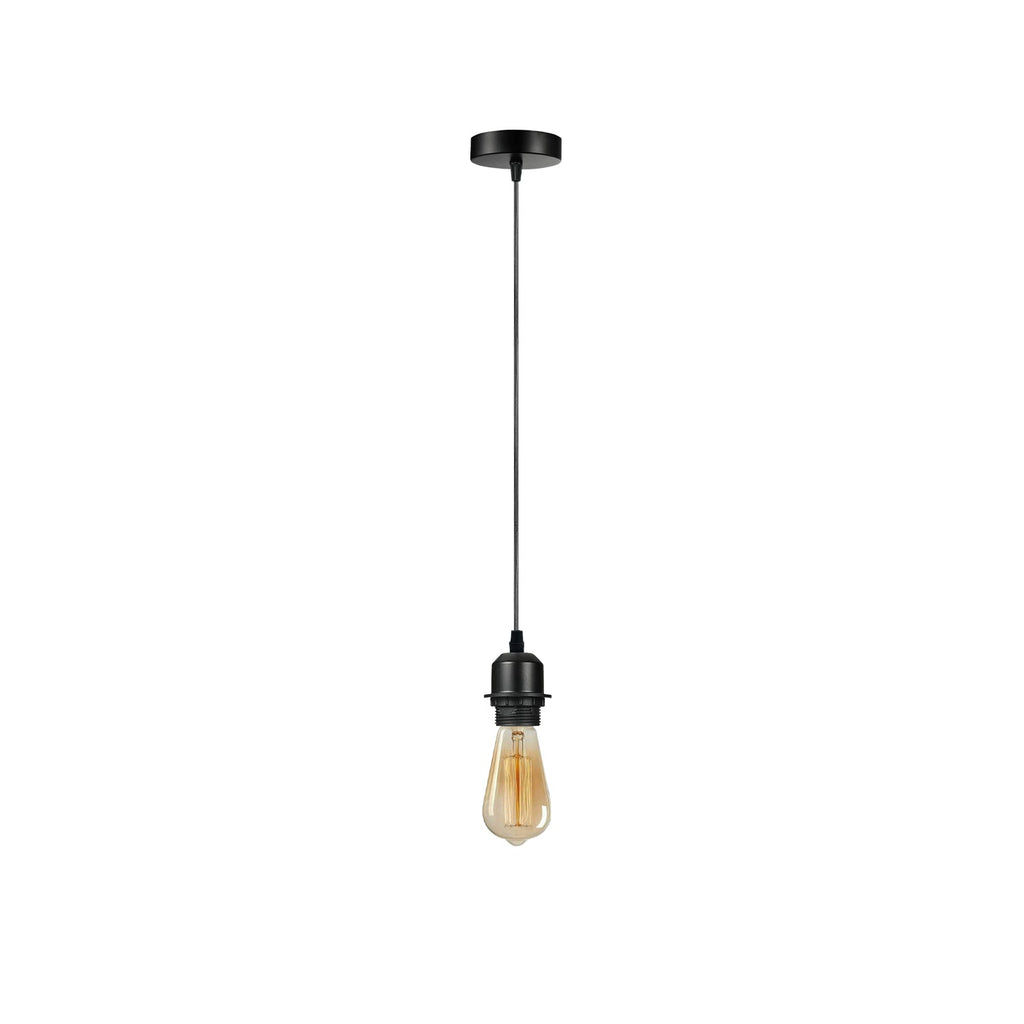 LEDSone Industrial E27 Pendant Hanging Light Fitting with Adjustable Cable