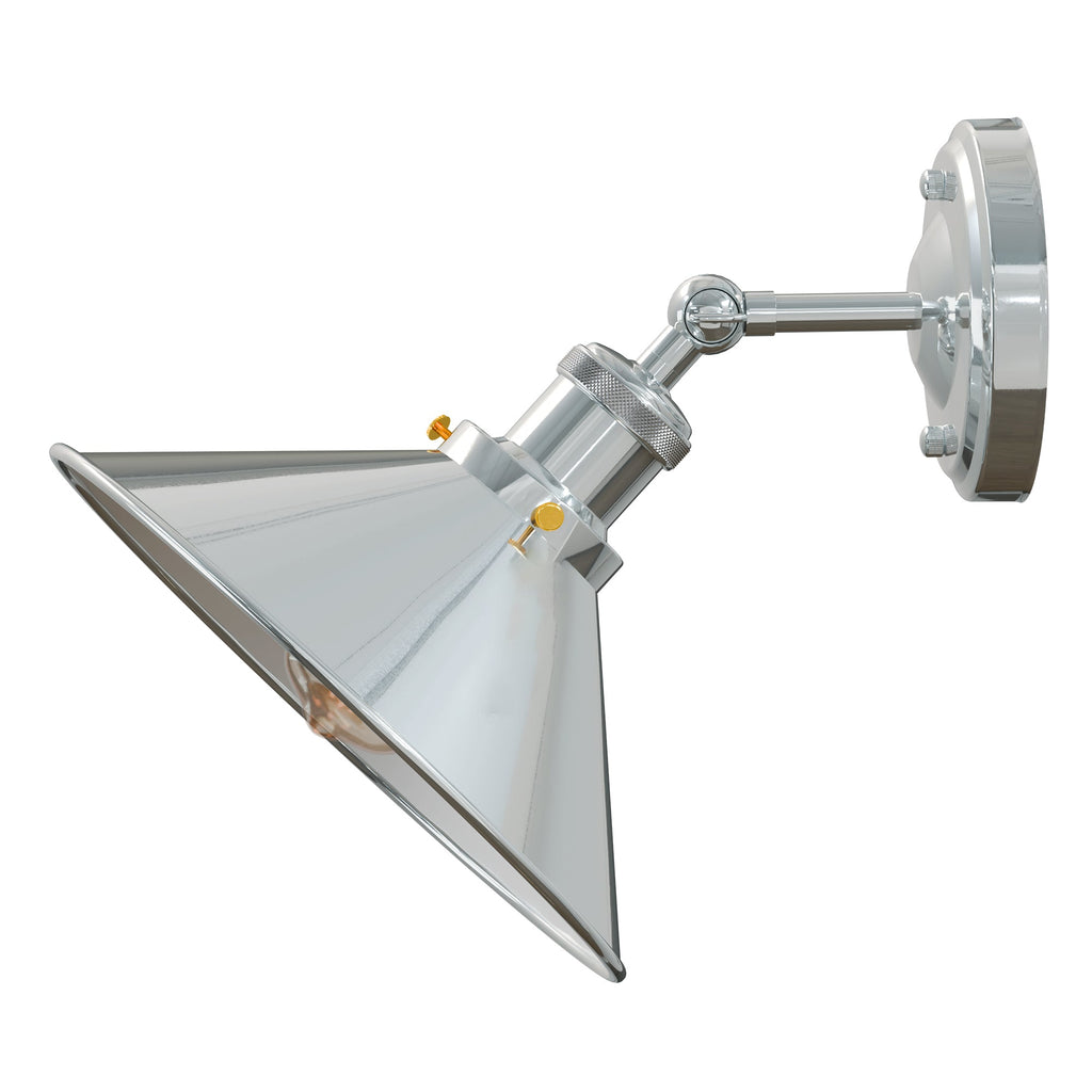 Industrial Adjustable Metal Wall Sconce Light Fixture with E27 Bulb Base