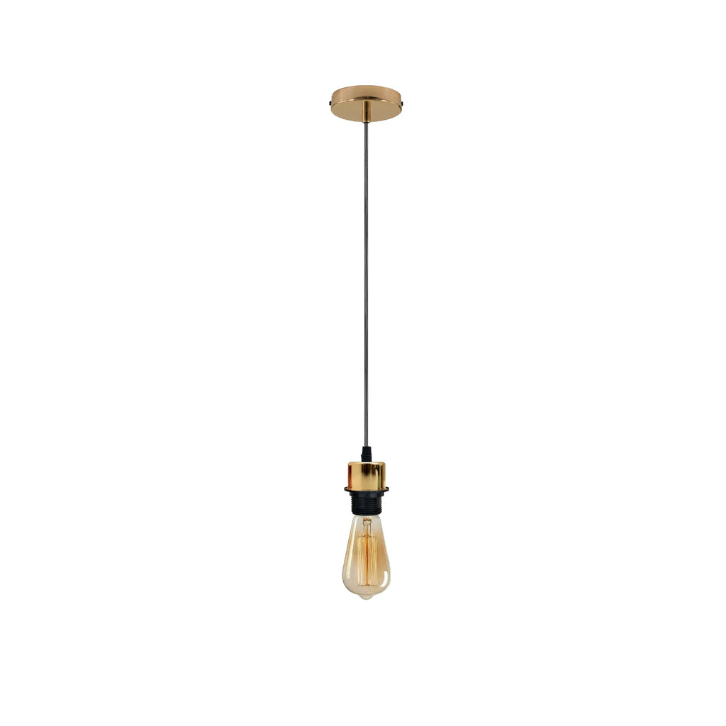 LEDSone Industrial E27 Pendant Hanging Light Fitting with Adjustable Cable