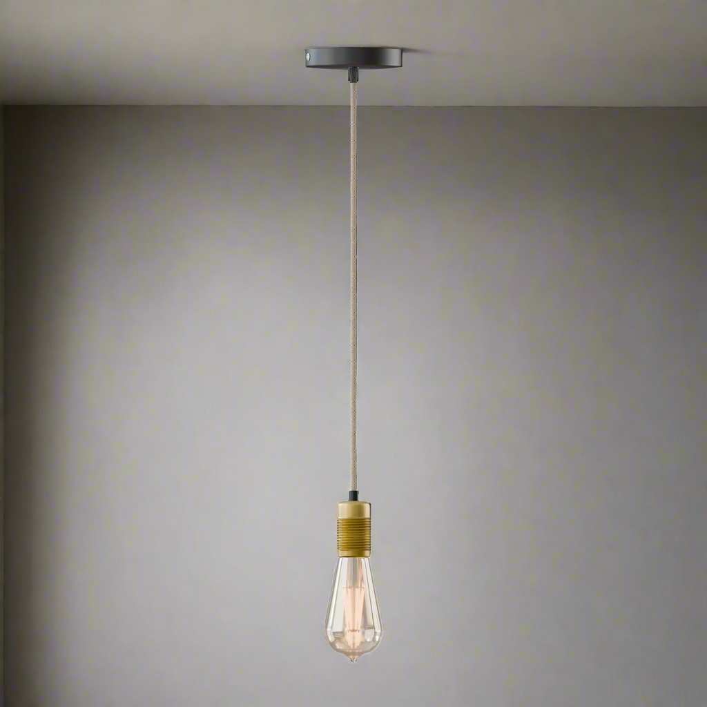 Vintage Brass Pendant Holder Buy Online ~6044