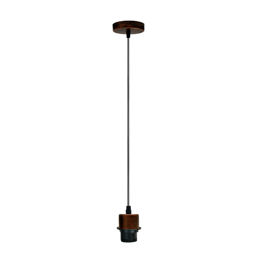 LEDSone Industrial E27 Pendant Hanging Light Fitting with Adjustable Cable