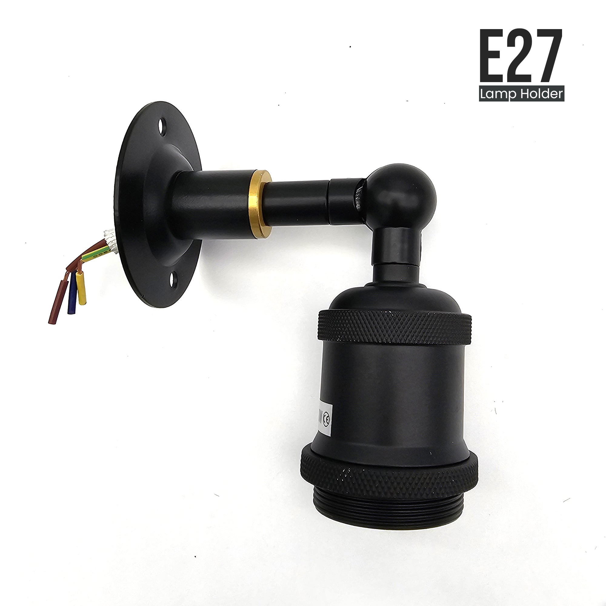 Conduit Dome cover with E27 Arm Lamp Holder Fitting light ~ 6051