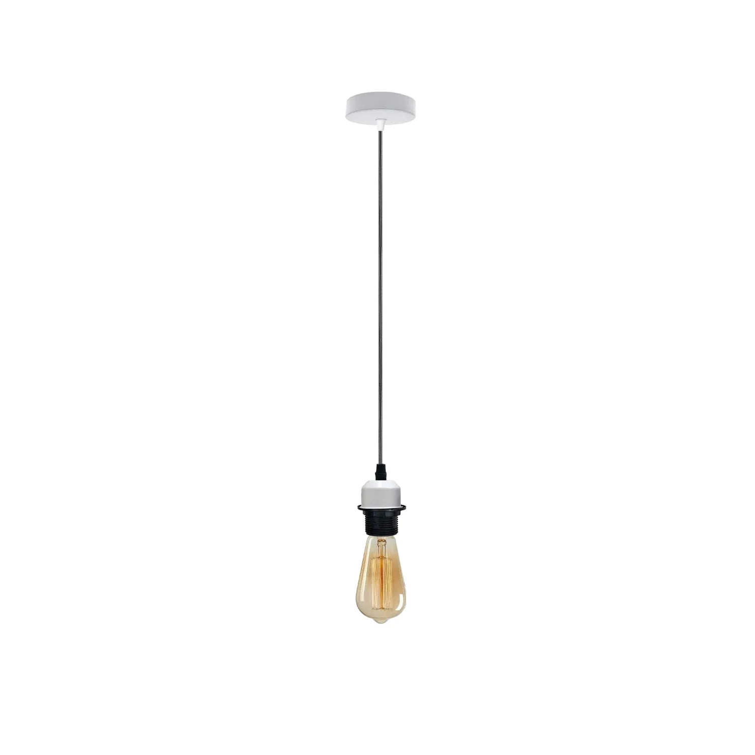 LEDSone Industrial E27 Pendant Hanging Light Fitting with Adjustable Cable