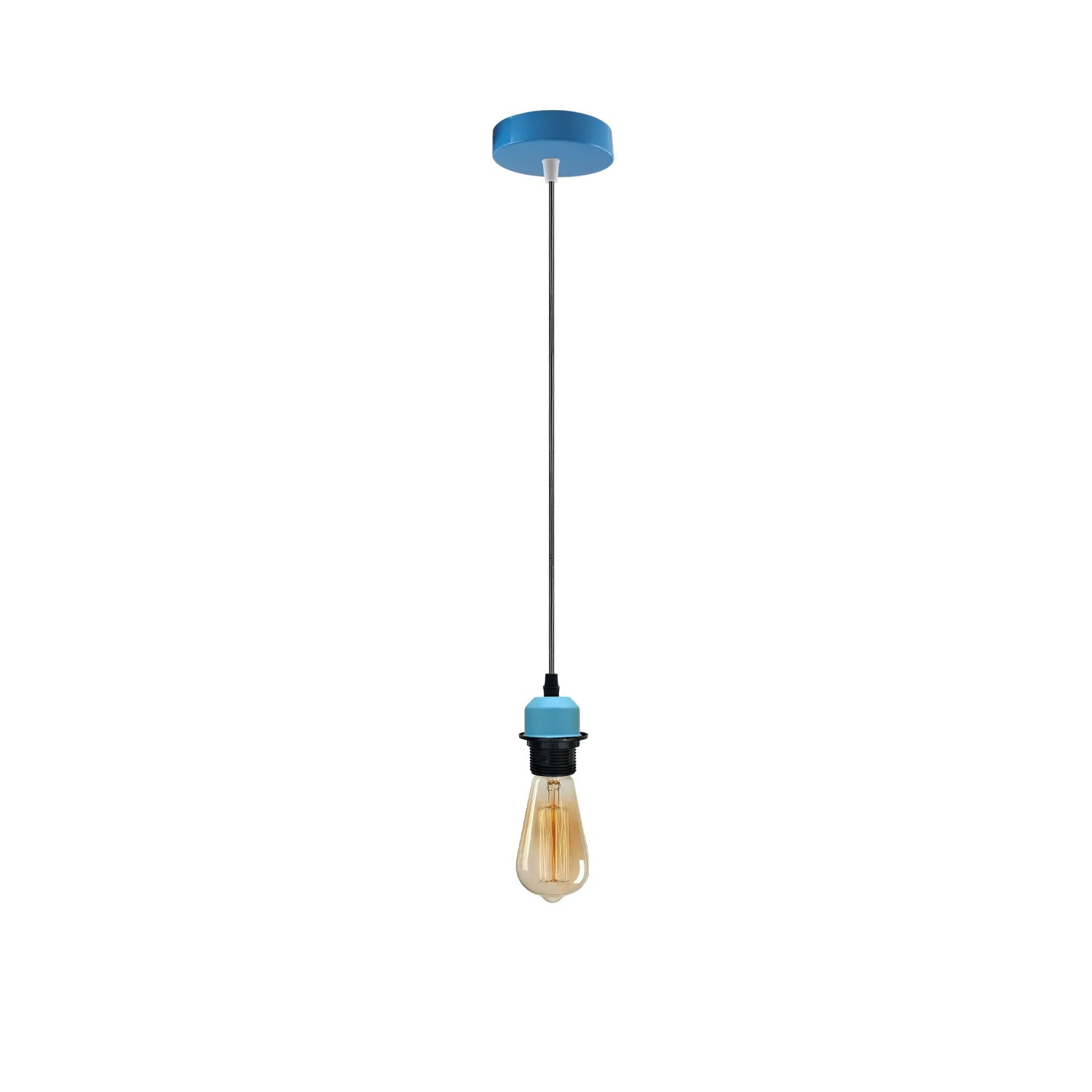 LEDSone Industrial E27 Pendant Hanging Light Fitting with Adjustable Cable
