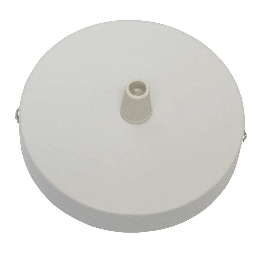 Cylindrical Metal Single Outlet Ceiling Rose for Pendant Lighting - Multiple Colors