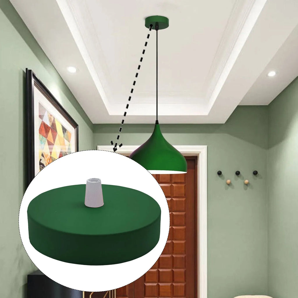 Plafondkap 1 uitgang 100 mm cilindrische metalen ~6060