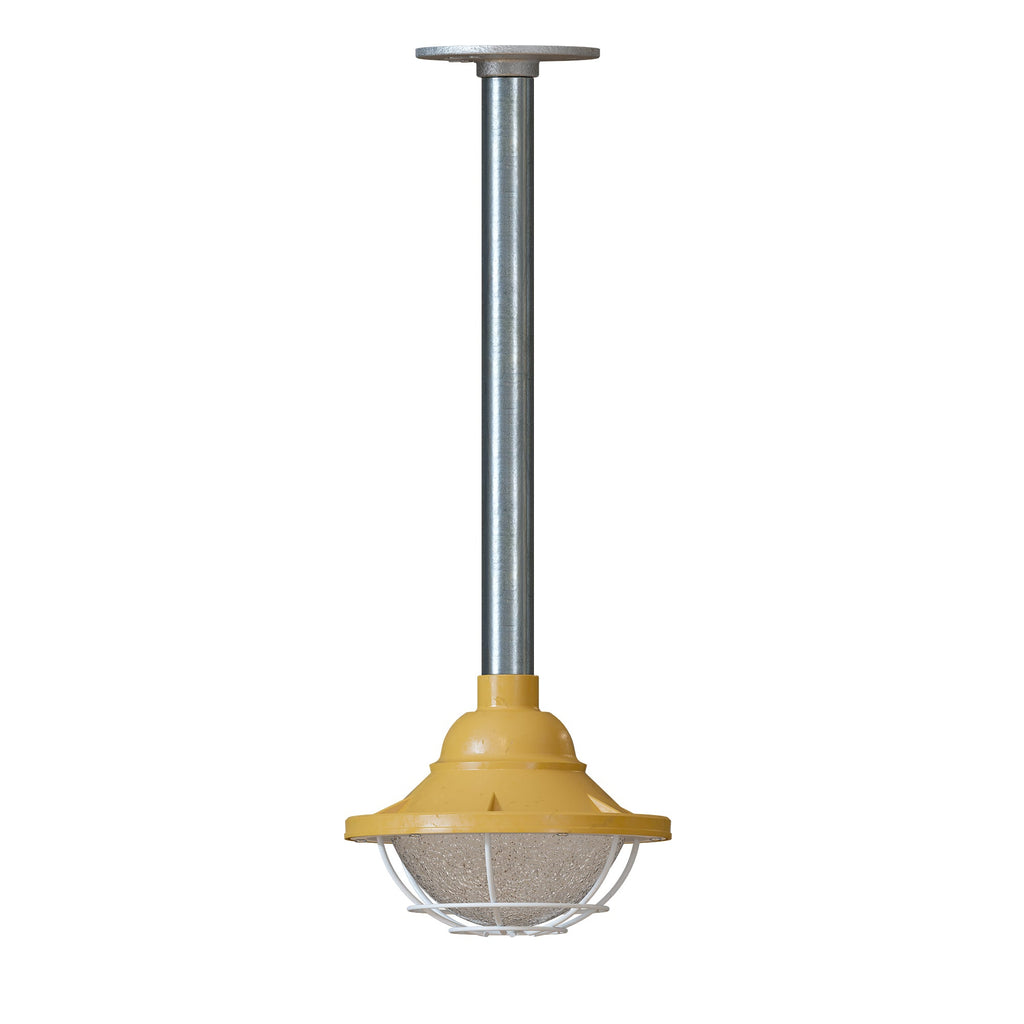 Industrial Conduit Pipe Metal Cage Pendant Light - Retro Style Hanging Chandelier