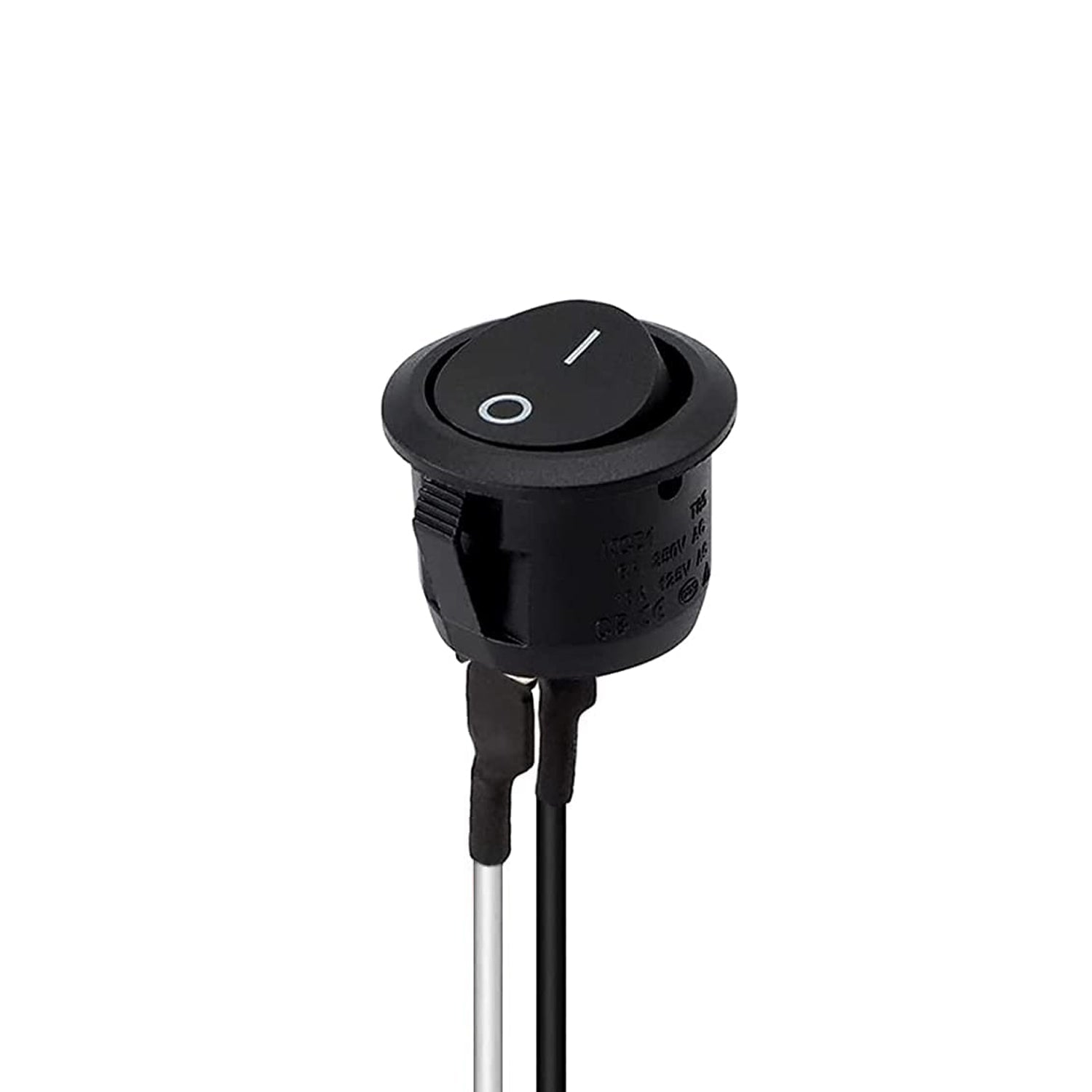 Round Rocker Switch ON/OFF SPST with Pre-Wired Leads ~ 6109