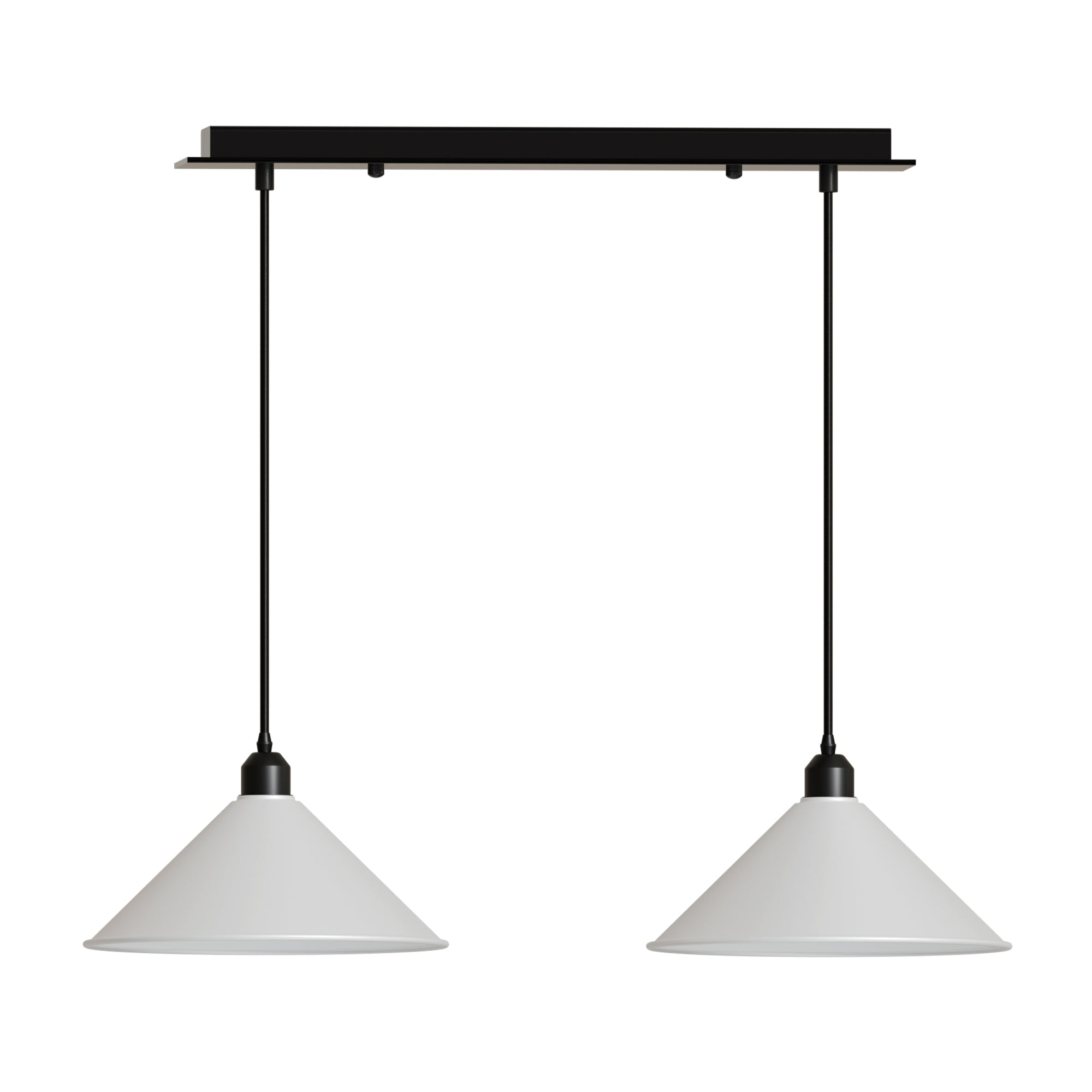 E27 2 Head Pendant Light Metal  ~6116