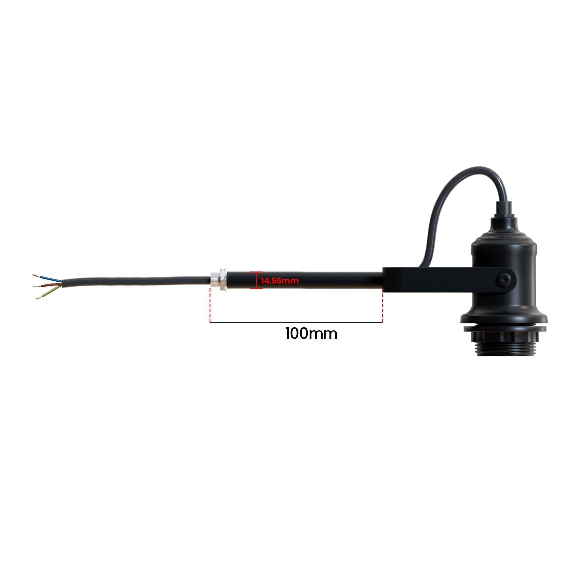 180° Rotatable Vintage Industrial Wall Sconce Fixture Black Metal Socket Lamp~6129