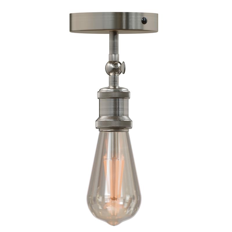 Industrial Vintage Metal Flush Mount Ceiling Light Fixture E27 Base Adjustable Angle