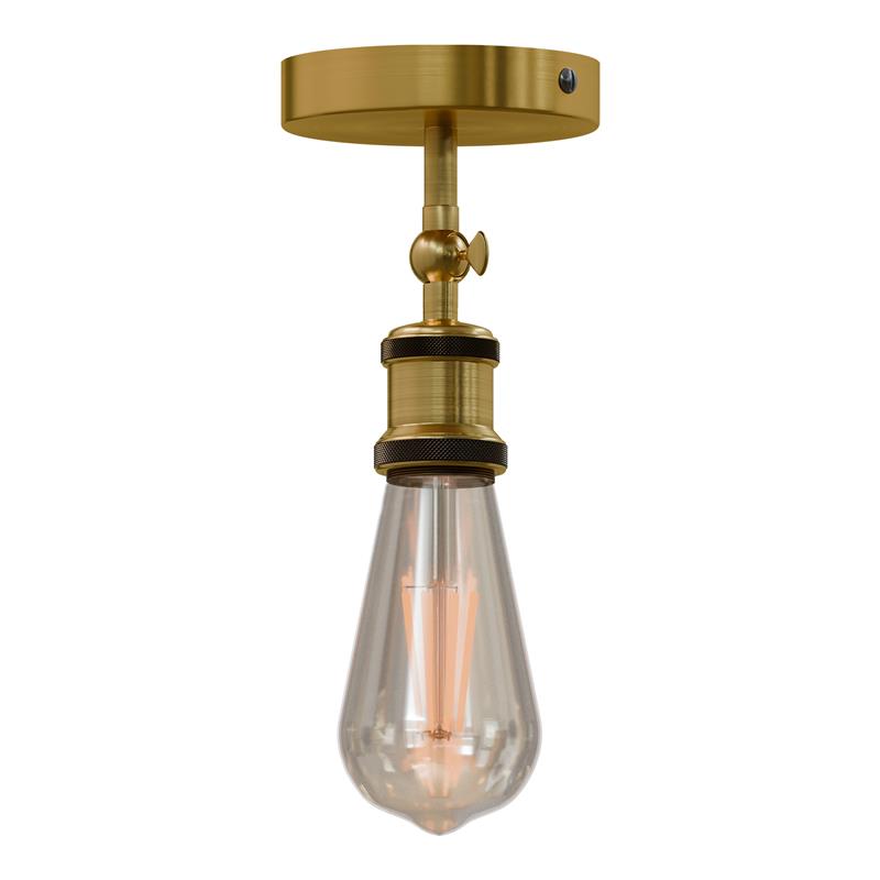 Industrial Vintage Metal Flush Mount Ceiling Light Fixture E27 Base Adjustable Angle