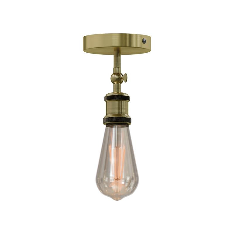 Industrial Vintage Metal Flush Mount Ceiling Light Fixture E27 Base Adjustable Angle