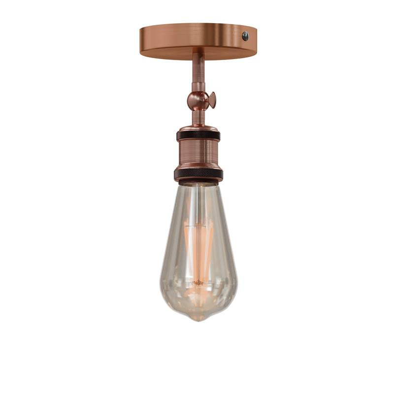 Industrial Vintage Metal Flush Mount Ceiling Light Fixture E27 Base Adjustable Angle