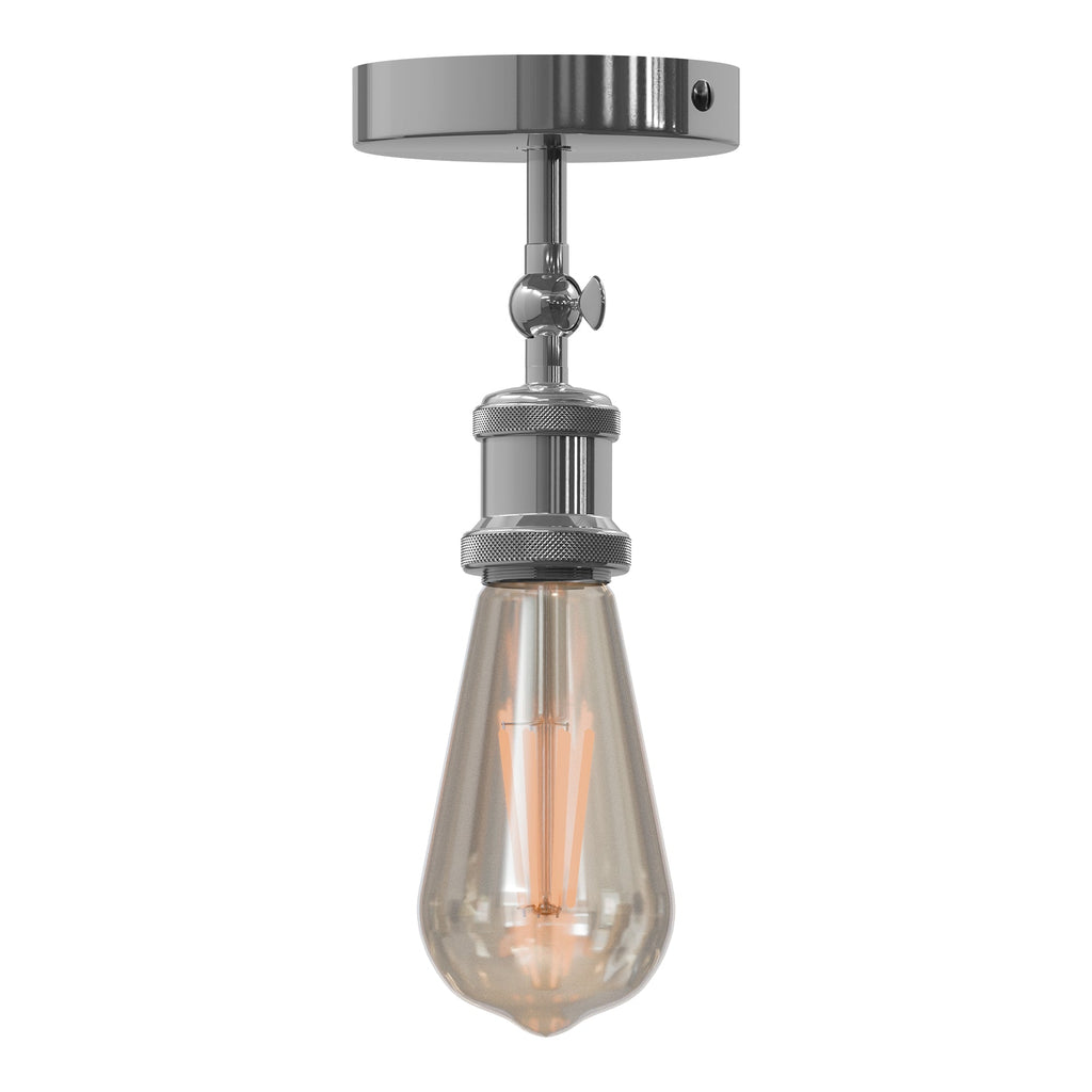 Industrial Vintage Metal Flush Mount Ceiling Light Fixture E27 Base Adjustable Angle