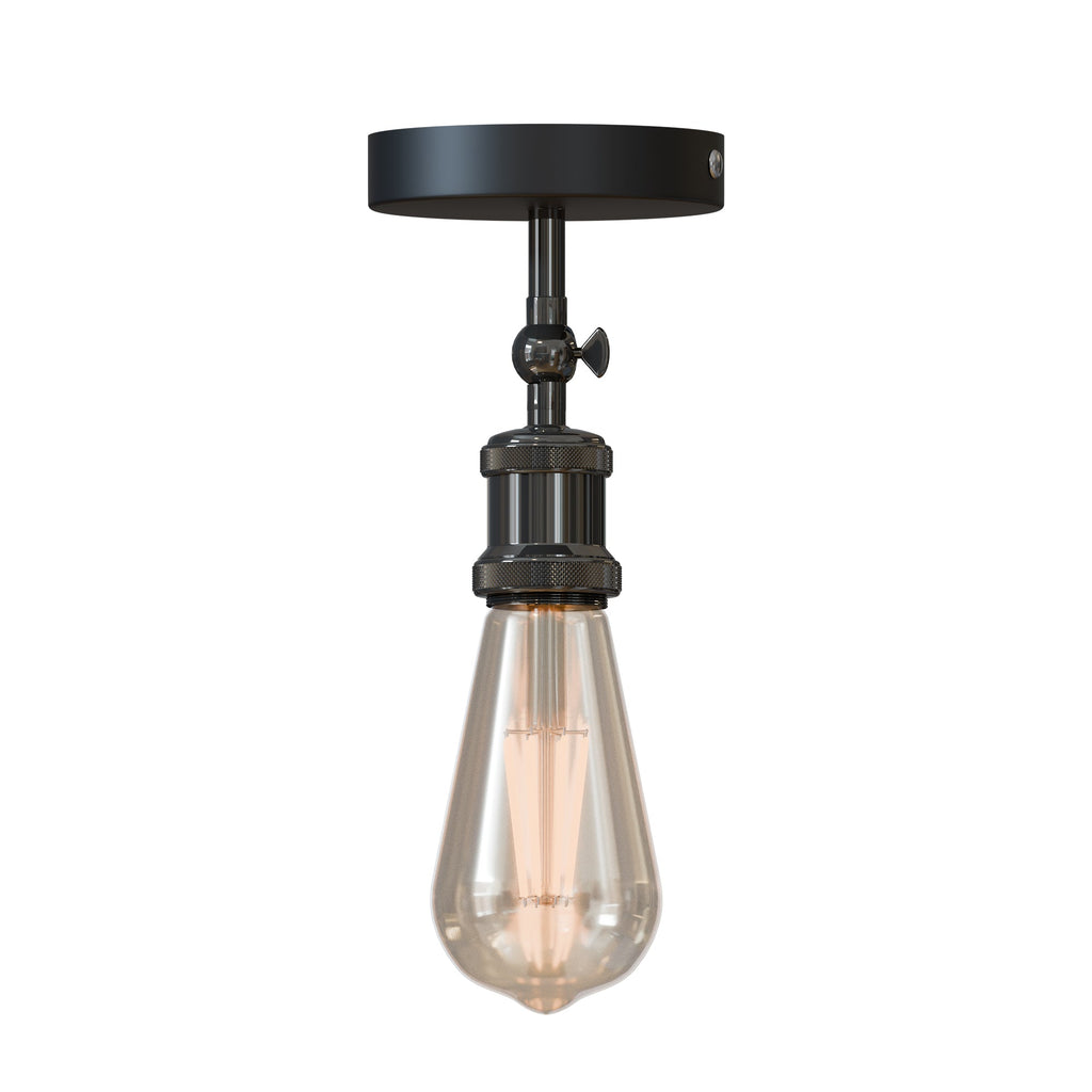 Industrial Vintage Metal Flush Mount Ceiling Light Fixture E27 Base Adjustable Angle
