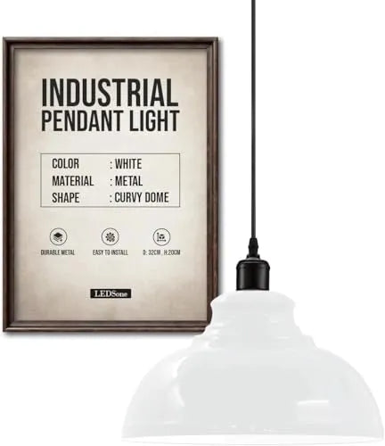 Height Adjustable Metal Pendant Light ~6151