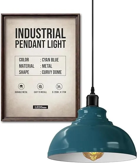 Height Adjustable Metal Pendant Light ~6151